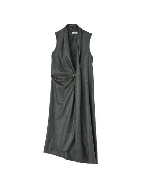 Rochie maxi Retori fără mâneci plic verde