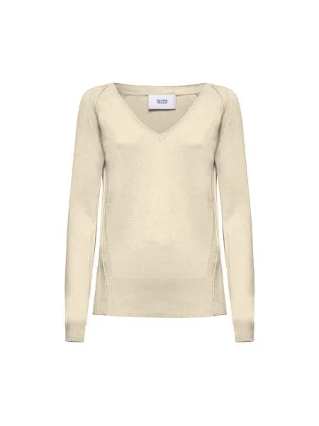 Sweter Silvian Heach wełniany beżowy
