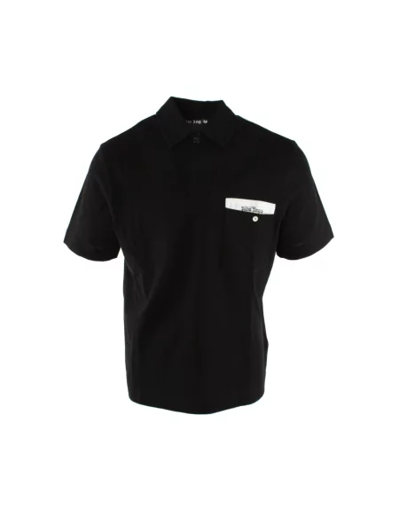 Koszulka polo Palm Angels czarna