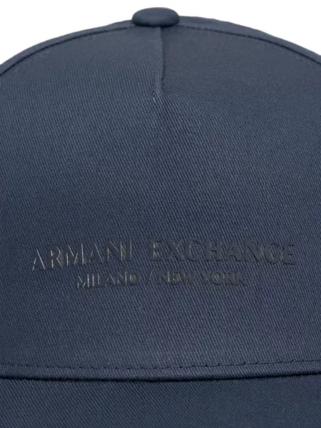 Șapcă Armani Exchange cu imagine albastru