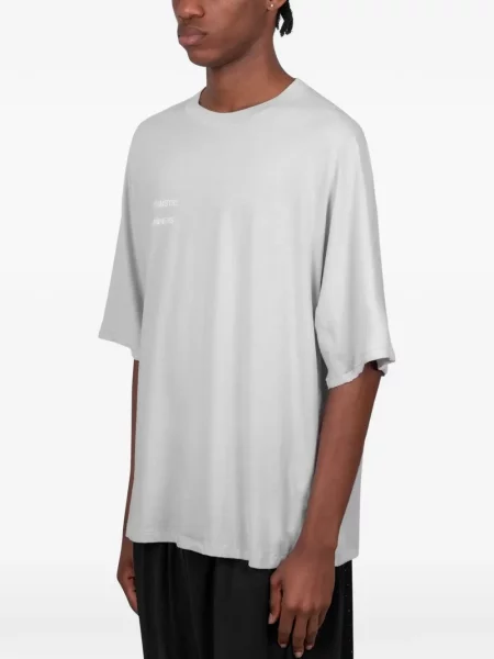 Scurt tricou Optimistic Runners cu imagine gri