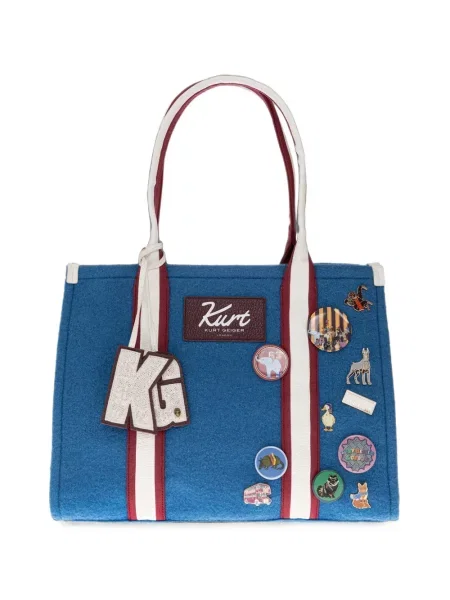 Geantă shopper Kurt Geiger London albastru