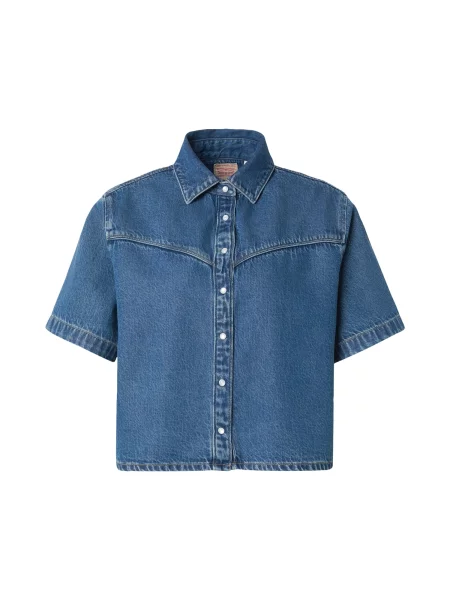 LEVI'S ® Bluză Logan Short Sleeve Denim Shirt denim albastru
