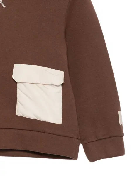 Bluza z kapturem dziecięca Eleventy brązowa