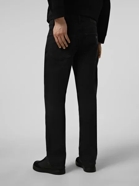 Прямые джинсы Emporio Armani черные