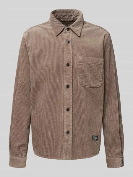 Kurtka koszulowa z brustaszą Marc O'polo Denim beżowa
