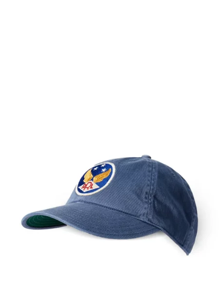 Κασκέτο Ralph Lauren Rrl με αυτόγραφο μπλε