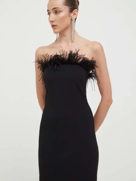 Obleka Patrizia Pepe črna