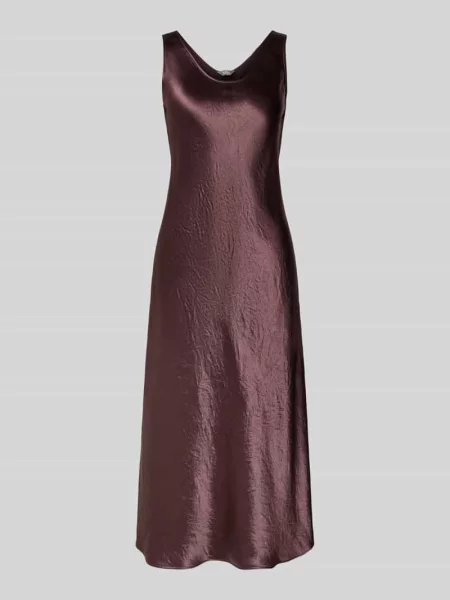 Sukienka satynowa o lejącym kroju z szerokimi ramiączkami model ‘TALETE’ Mm By Max Mara