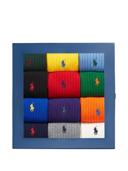 Șosete Polo Ralph Lauren cu model argyle negru