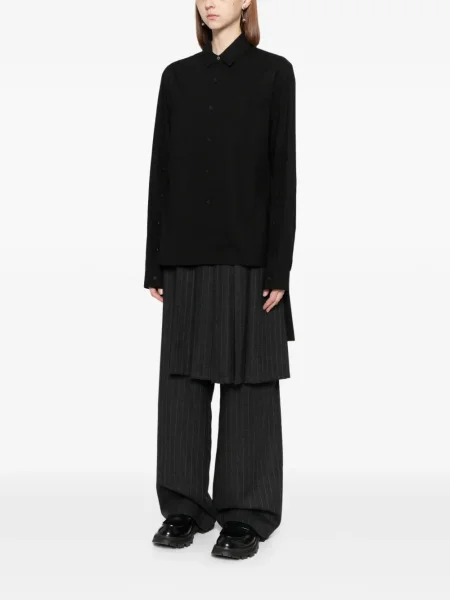 Marškiniai Limi Feu plyšys juoda