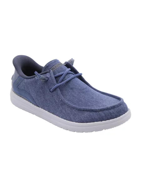 Półbuty Skechers wsuwane niebieskie