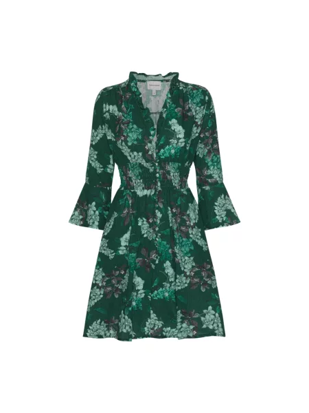 Sukienka American Dreams w kwiatki zielona