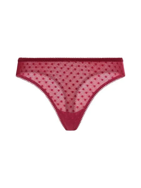 LSCN by LASCANA Tanga burgundy roșu