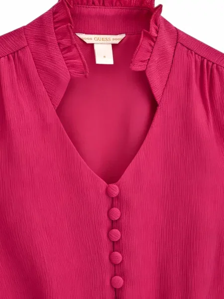Sukienka mini dziecięca Guess różowa