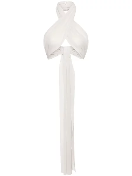 Bluză Ami Paris de mătase drapată