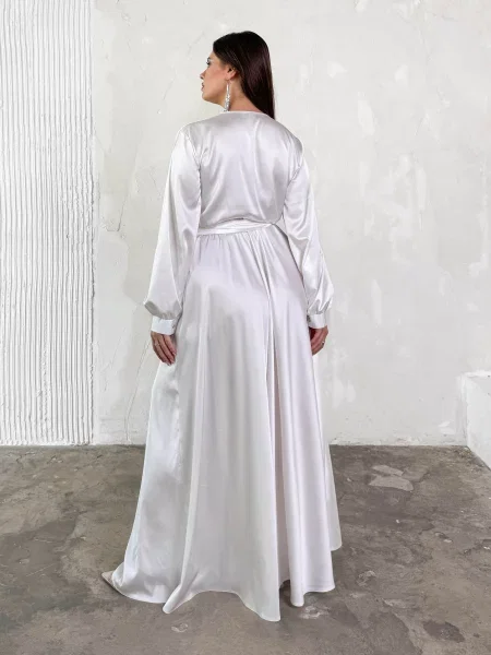 Сукня максі Jadone Fashion Platie_Shiko_bile віскоза/поліестер білий