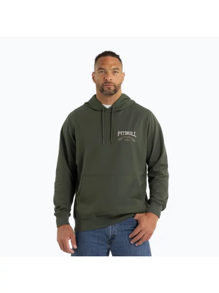 Mikina Pitbull Troublemaker Hooded Sweatshirt old green zelená