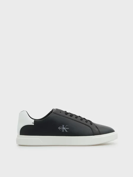 Шкіряні Кеди низькі Calvin Klein LOW PROF CUPSOLE LTH чорний