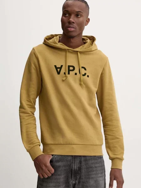 A.P.C. dukserica hoodie standard grand vpc GOTS žuta