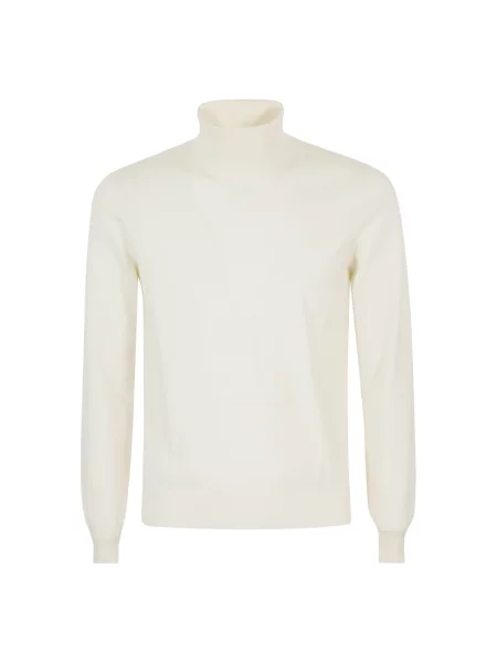 Sweter Tagliatore wełniany beżowy