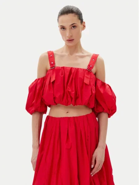 PINKO Marškinėliai Regular Fit raudona
