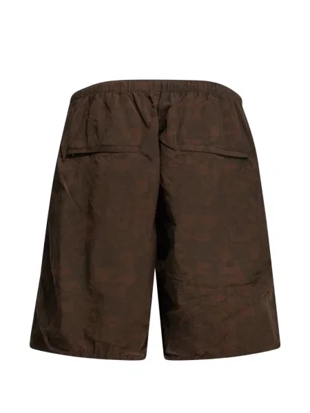 Pantaloni scurți Beams Plus cu model floral cu imagine maro