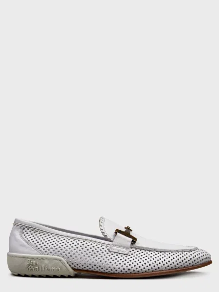 Лоферы John Galliano белые