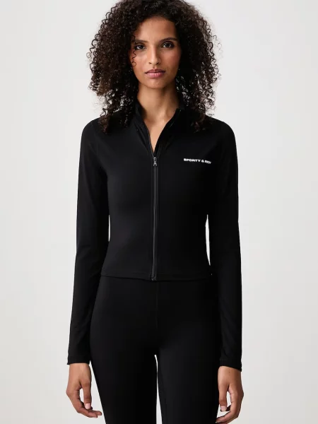 Sporty & Rich Bold Logo кофта на застібці