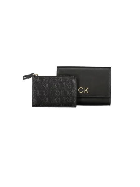 Portfel Calvin Klein skórzany elegancki czarny