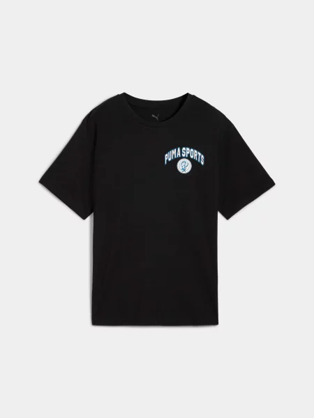 Футболка PUMA Wardrobe Ess Relaxed Tee комбінований верх чорний