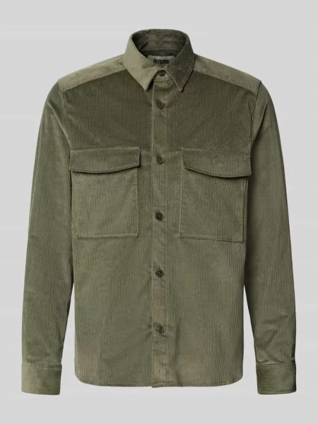Kurtka koszulowa o kroju regular fit ze sztruksu model ‘CORDUROY OVERSHIRT’ Drykorn
