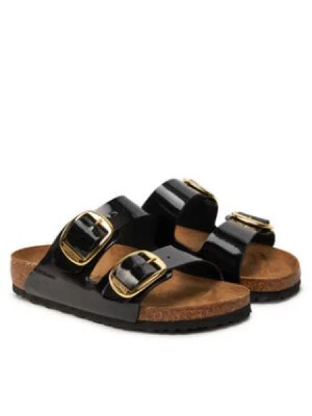 Pantofle Birkenstock s přezkou černé