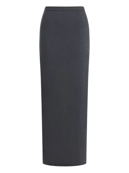 Spódnica 12 Storeez wełniana z rozcieciem szara