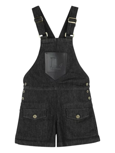Kombinezon jeansowy dziecięcy Lanvin Enfant czarny