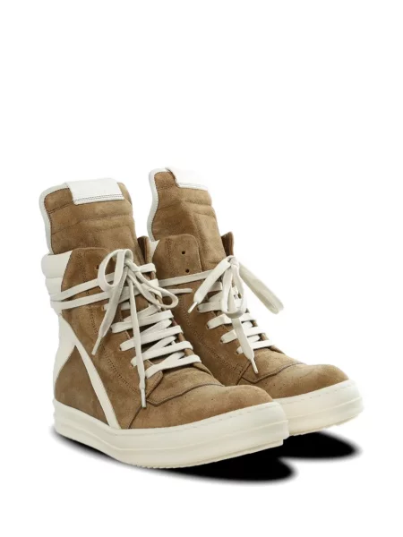 Топ Rick Owens с връзки с дантела кафяво