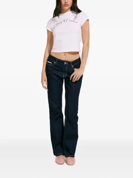 Tricou Juicy Couture cu imagine alb