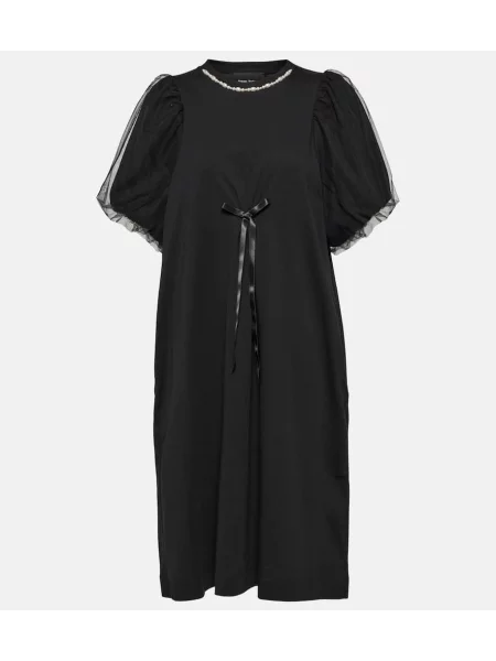Rochie midi Simone Rocha până la genunchi de costum negru