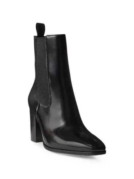 Botine Lauren Ralph Lauren din piele negru