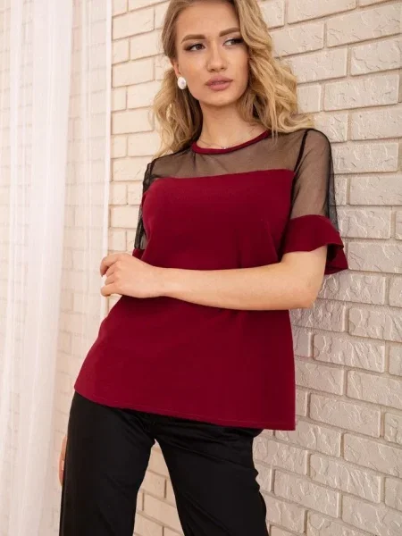 Блуза Ager бордовий