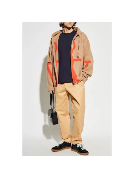 Spodnie Jil Sander beżowe