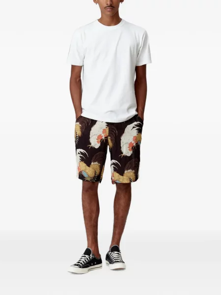 Scurt tricou Endless Joy cu imagine alb