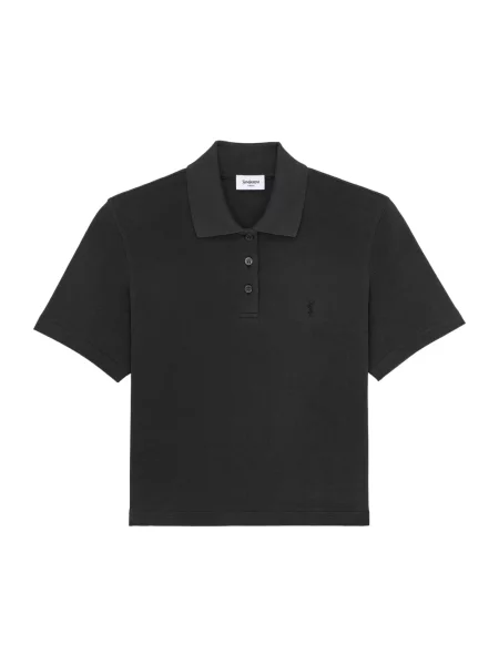 Koszulka polo Saint Laurent czarna