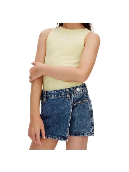 Pantaloni copii Calvin Klein Jeans albastru