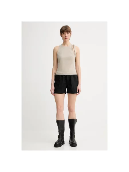 Won Hundred szorty gładkie high waist czarny