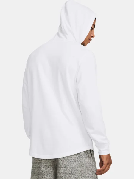 Kapucnis frottír kapucnis melegítő felső Under Armour fehér