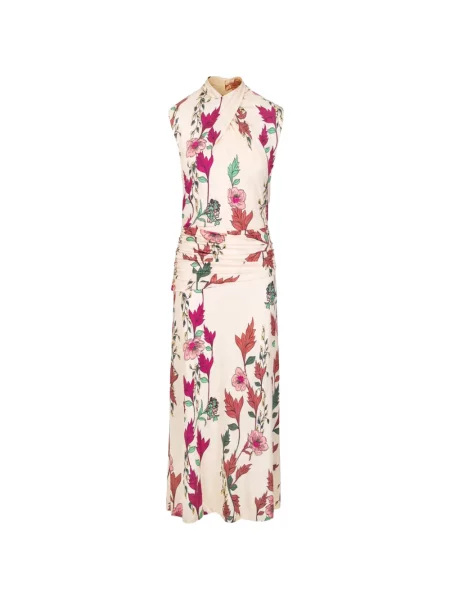 Rochie midi Johanna Ortiz cu model floral cu imagine