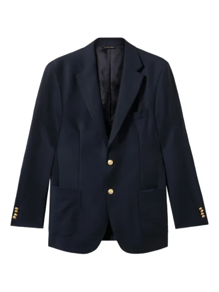 Vlněné sako Brooks Brothers modré