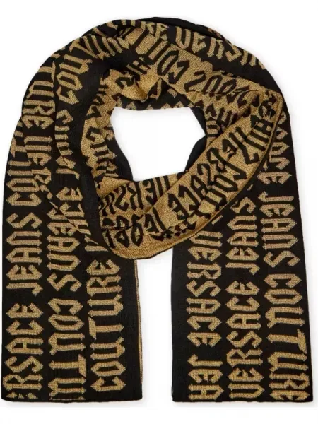 Versace Jeans Couture Cu două fețe șal negru