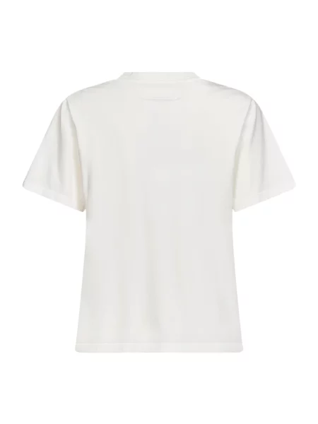 Koszulka Mm6 Maison Margiela z dżerseju z logo biała